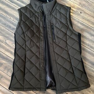 Andrew Marc Black Quilted Vest